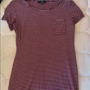 Maroon and White Dress